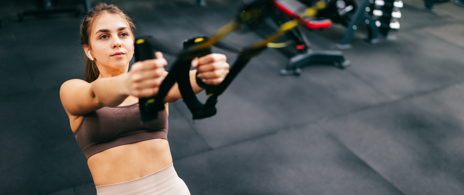 Gym and fitness apparel for active training.
