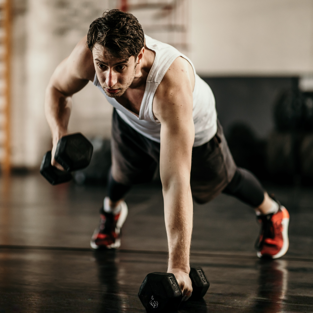 Home gym equipment for complete fitness training.